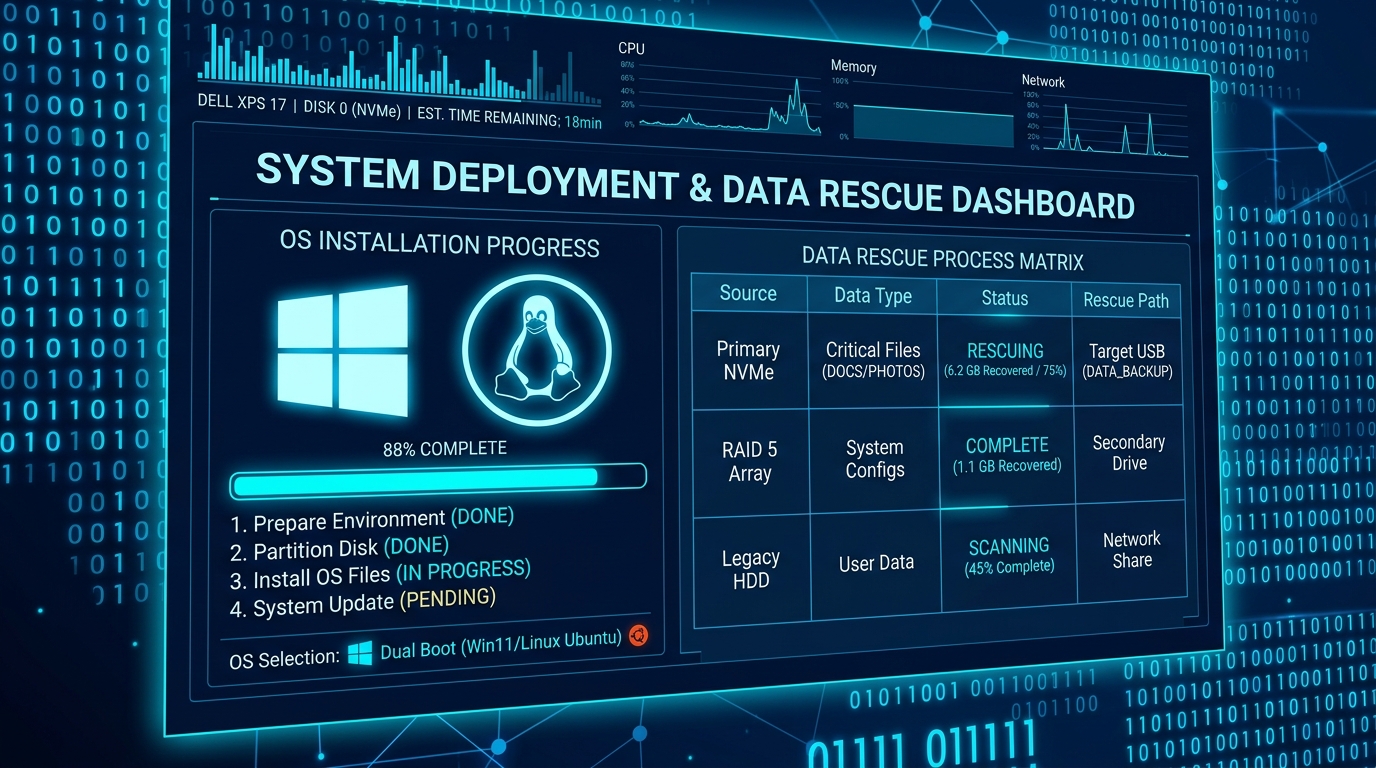 Formateo, OS y Rescate de Datos